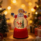 Snow Globe Figurine Santa LED Tabletop Decor