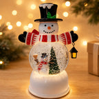 Snow Globe Figurine Santa LED Tabletop Decor