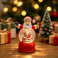 Snow Globe Figurine Santa LED Tabletop Decor