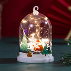 Snow Globe Glass Dome Warm LED Lighting