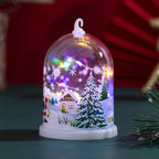 Snow Globe Glass Dome Warm LED Lighting