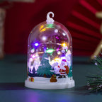 Snow Globe Glass Dome Warm LED Lighting