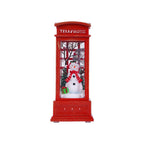 Snow Globe Lantern LED Shimmering Snow & Santa Scene