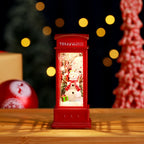 Snow Globe Lantern Sparkling Snow Effect & Warm Light