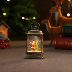 Snow Globe Lantern Sparkling Snow Effect & Warm Light