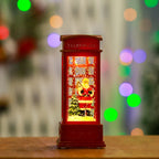 Snow Globe Lantern Sparkling Snow Effect & Warm Light