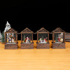 Snow Globe Nostalgic Santa Scene Subtle LED Lighting