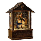 Snow Globe Nostalgic Santa Scene Subtle LED Lighting