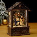 Snow Globe Nostalgic Santa Scene Subtle LED Lighting