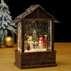 Snow Globe Nostalgic Santa Scene Subtle LED Lighting