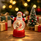 Snow Globe Santa Figurine LED Light