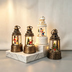 Snow Lantern Animated Snowman Scene Warm LED Light
