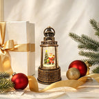 Snow Lantern Animated Snowman Scene Warm LED Light