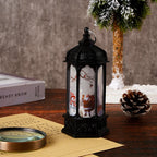 Snow Lantern Rotating Glitter Scene Battery-Powered & Warm LED