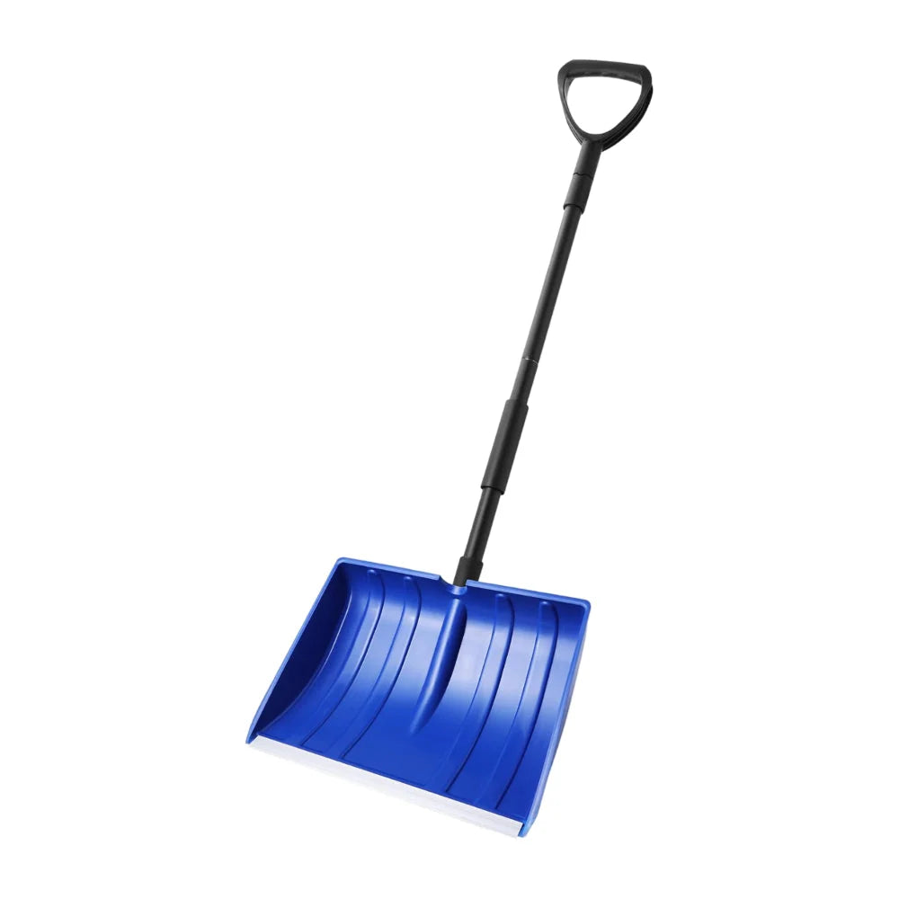 Snow Shovel Telescoping Handle Wide Plastic Scoop Tool-Free Assembly