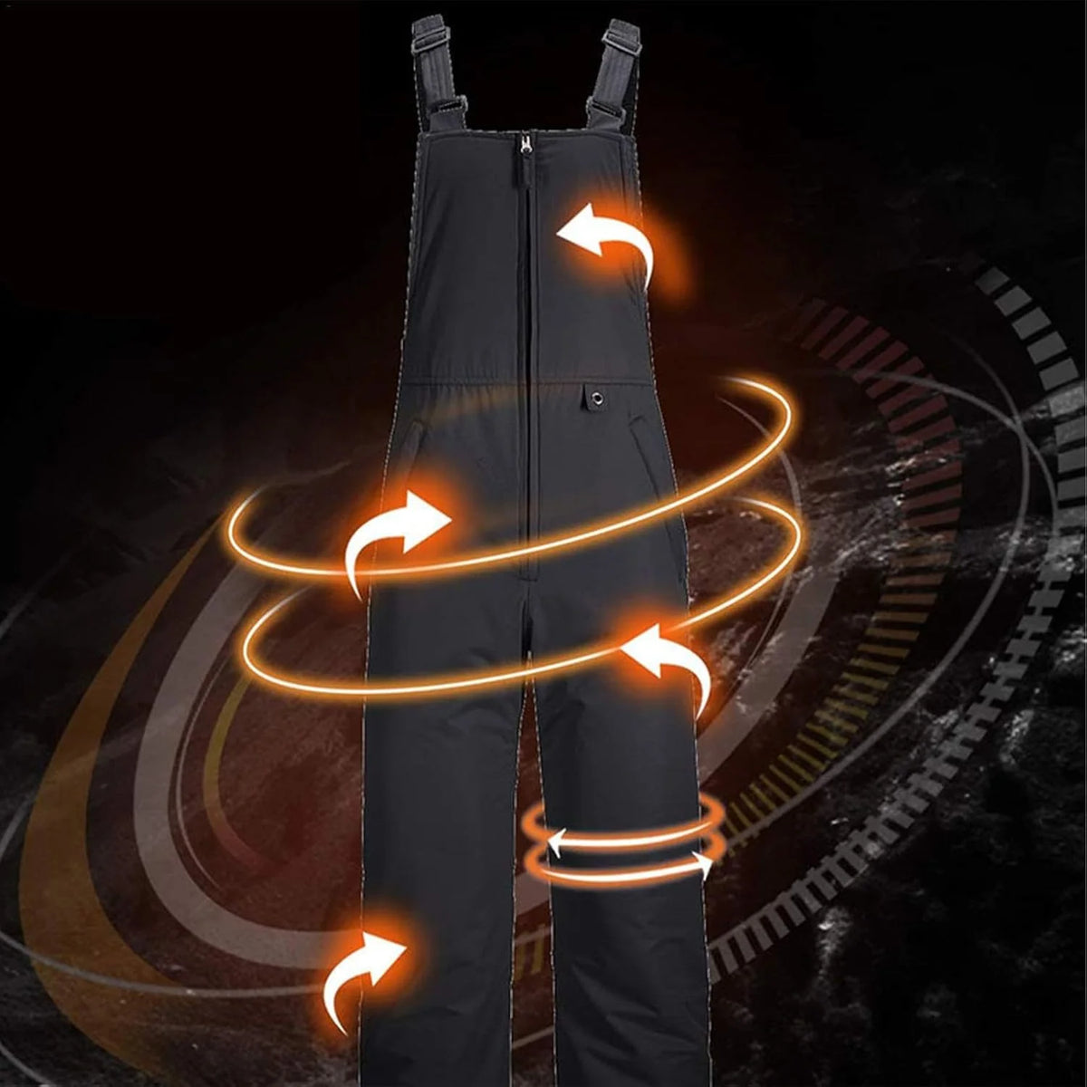 Snowboarding Bibs Waterproof & Windproof Insulated Lining