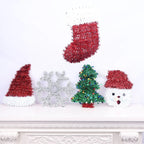 Snowflake Ornament Shimmering Metallic Lightweight & Durable