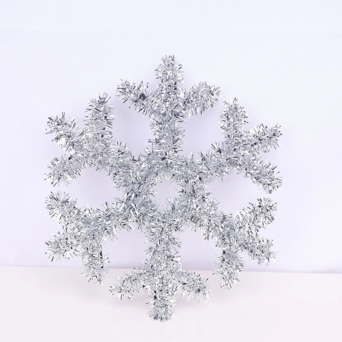 Snowflake Ornament Shimmering Metallic Lightweight & Durable