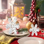Snowflake Ornaments Intricate Cutout White Lightweight Easy Hang