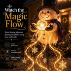 Snowman Figure LED-Illuminated Weatherproof Indoor & Outdoor