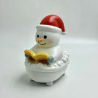 Snowman Figurine Bright White Battery Free