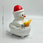 Snowman Figurine Bright White Battery Free