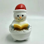 Snowman Figurine Bright White Battery Free