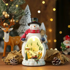 Snowman Figurine LED Light-Up Tabletop Decor