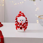 Snowman Figurine Soft Fabric Hat & Scarf Multiple Sizes