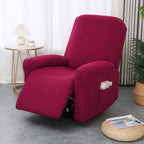 Snug-Fit Microfiber Recliner Cover (Side Pocket)