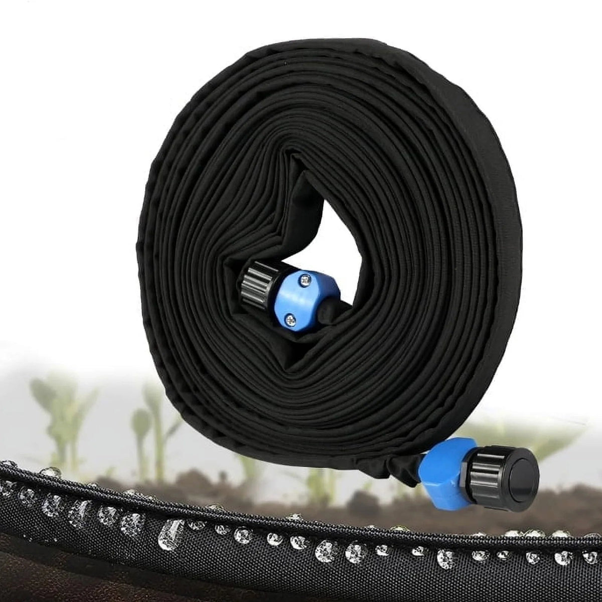 Soaker Hose 100ft Woven Tape & Water-Saving