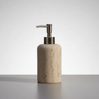 Soap Dispenser Marble Effect Resin Stainless Steel Pump