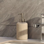 Soap Dispenser Marble Effect Resin Stainless Steel Pump