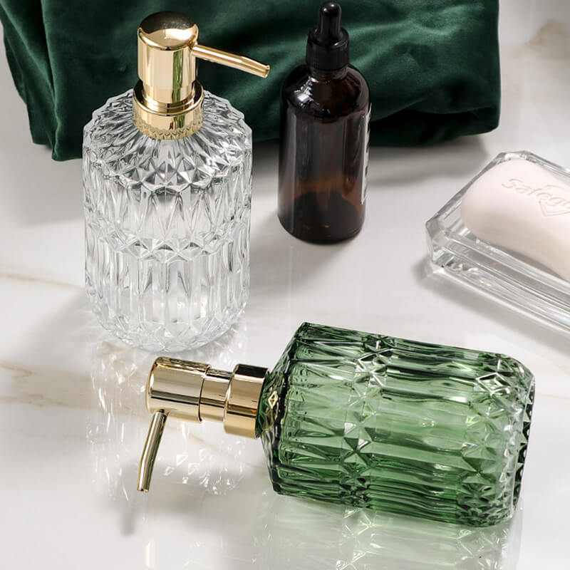Soap Dispenser Refillable Glass Hand Pump