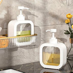 Soap Dispenser Set Refillable Pump Minimalist White