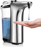 Soap Dispenser Touchless Infrared Adjustable Pump Brushed Aluminum