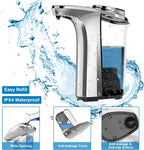 Soap Dispenser Touchless Infrared Adjustable Pump Brushed Aluminum