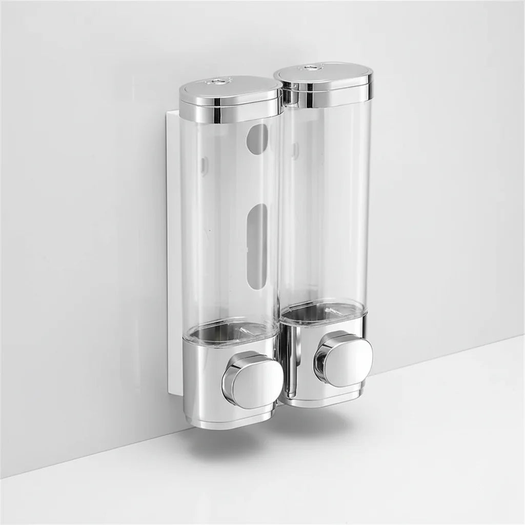 Soap Dispenser Wall-Mounted Glass & Metal