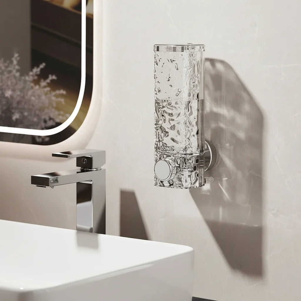 Soap Dispenser Wall-Mounted No-Drill Suction Mount