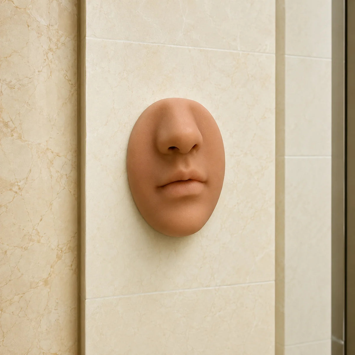 Soap Dispenser Wall-Mounted Realistic Nose Soft Silicone