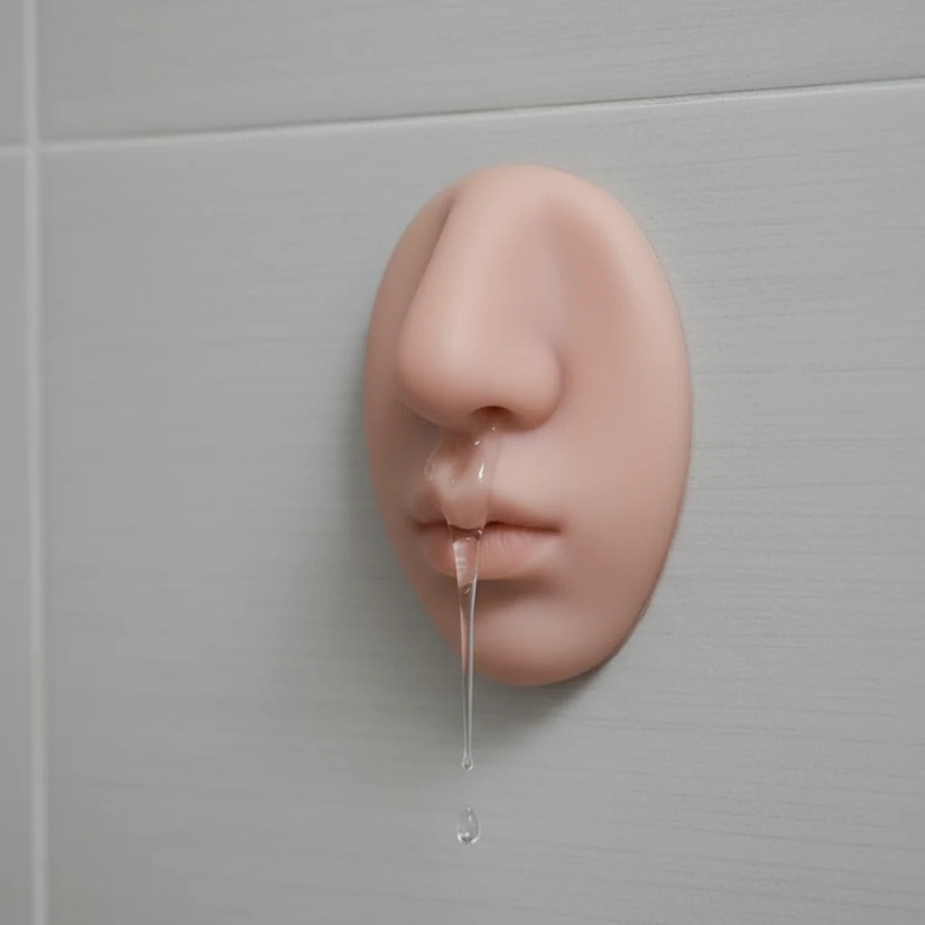 Soap Dispenser Wall-Mounted Realistic Nose Soft Silicone