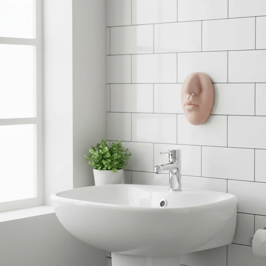 Soap Dispenser Wall-Mounted Realistic Nose Soft Silicone