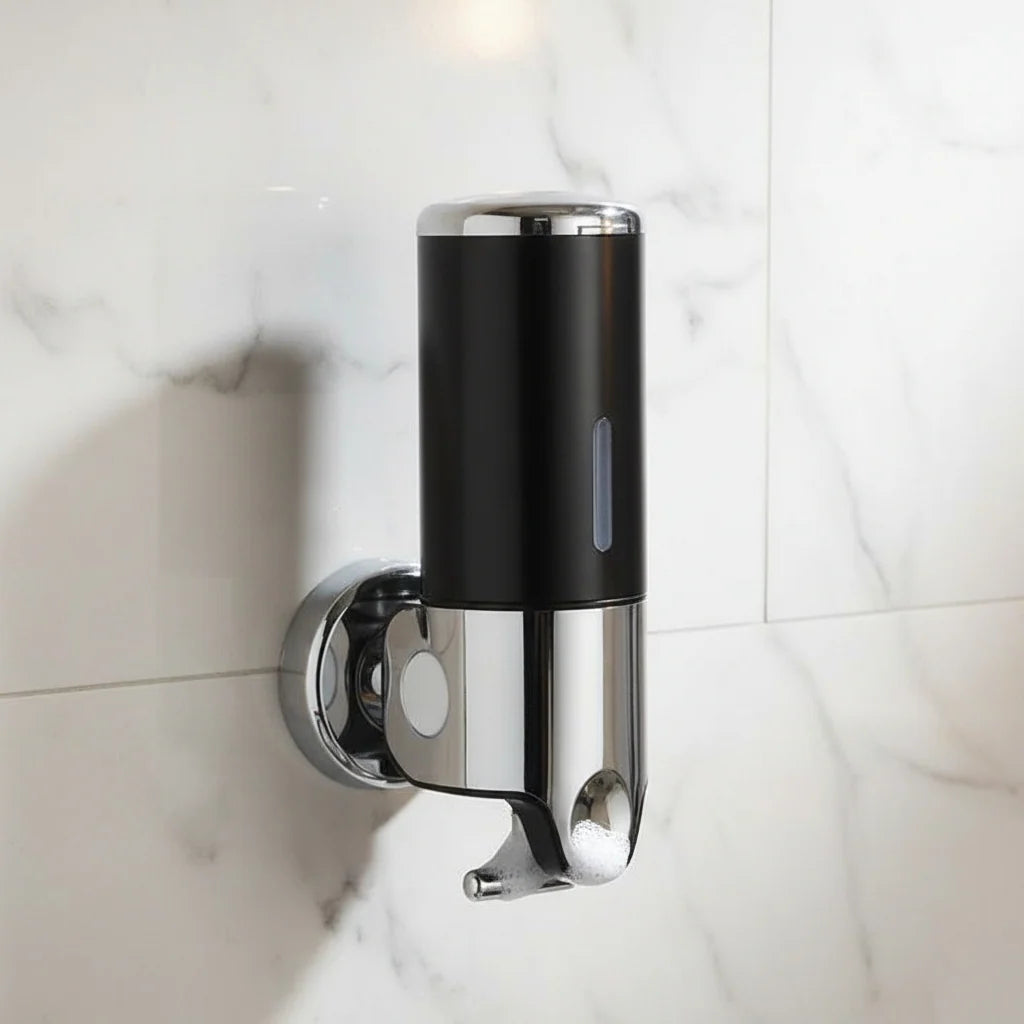 Soap Dispenser Wall-Mounted Stainless Steel Space-Saving 16.9 Oz