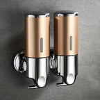 Soap Dispenser Wall-Mounted Stainless Steel Space-Saving 16.9 Oz