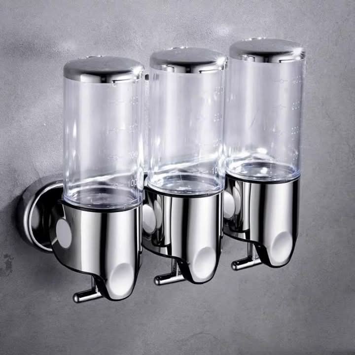 Soap Dispenser Wall-Mounted Stainless Steel Space-Saving 16.9 Oz
