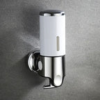 Soap Dispenser Wall-Mounted Stainless Steel Space-Saving 16.9 Oz