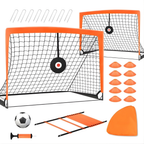 Soccer Training Goal Reinforced Steel High Visibility Orange