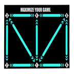 Soccer Training Mat Compact Non-Slip Marked Zones