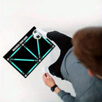 Soccer Training Mat Compact Non-Slip Marked Zones