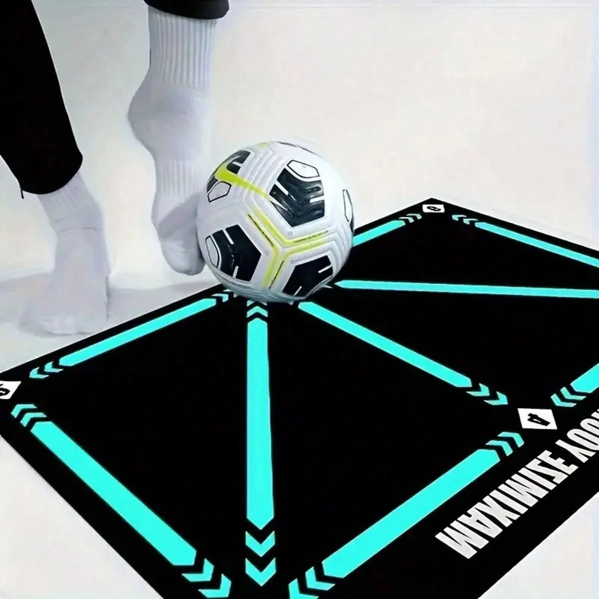 Soccer Training Mat Compact Non-Slip Marked Zones